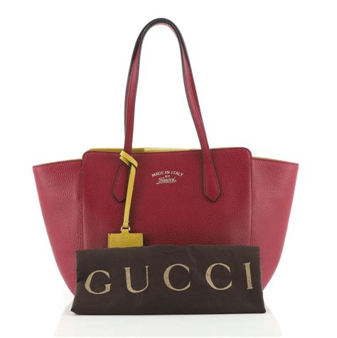 gucci swing tote purple